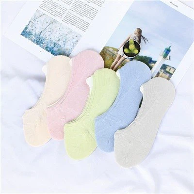 Chaussettes pour femmes de couleur unie